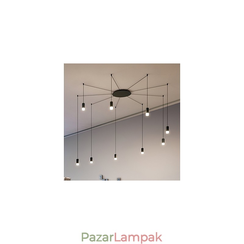 Észak-Európa Kreatív összehúzott és geometrikus vonalvezetésű függőlámpa