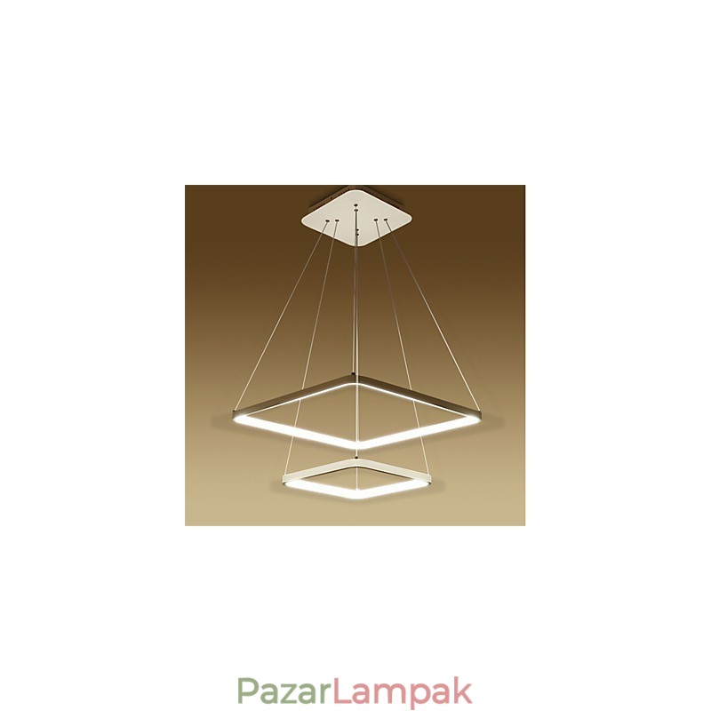 Modern dizájn 4 Függesztett lámpa, két gyűrű