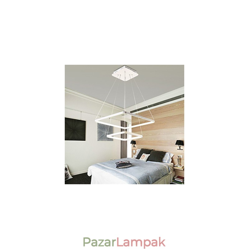 Modern dizájn 4 Függesztett lámpa, két gyűrű