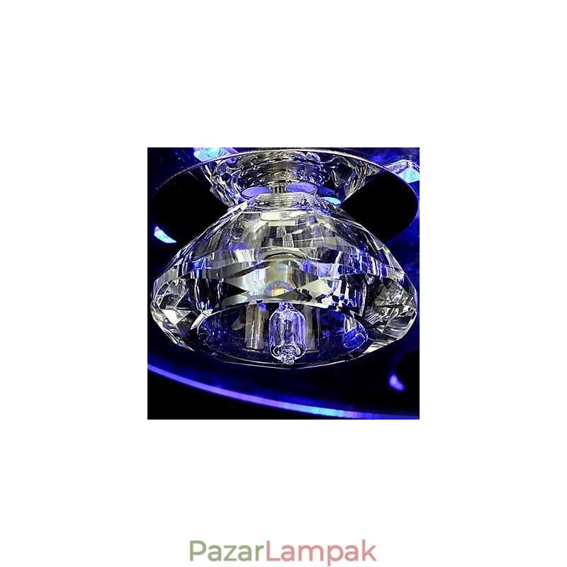 Csillár Modern Crystal Living 3 Lights