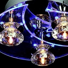Csillár Modern Crystal Living 3 Lights