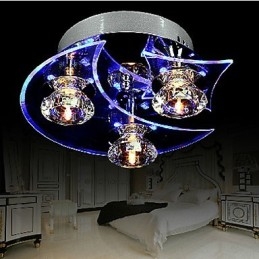 Csillár Modern Crystal Living 3 Lights