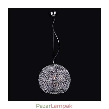 Lámpás Mini stílusú króm fém csillár Lámpás Mini stílusú króm fém csillár