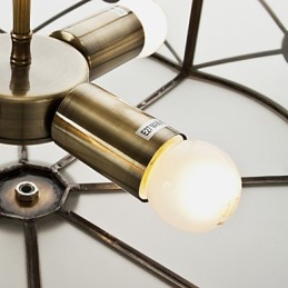 Modern kortárs dekoratív design réz mennyezeti lámpacsalád