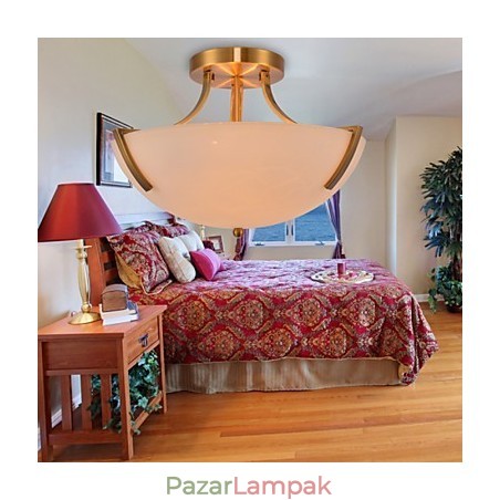 Rusztikus Lodge Vintage mini stílusú festmény fém függőlámpa