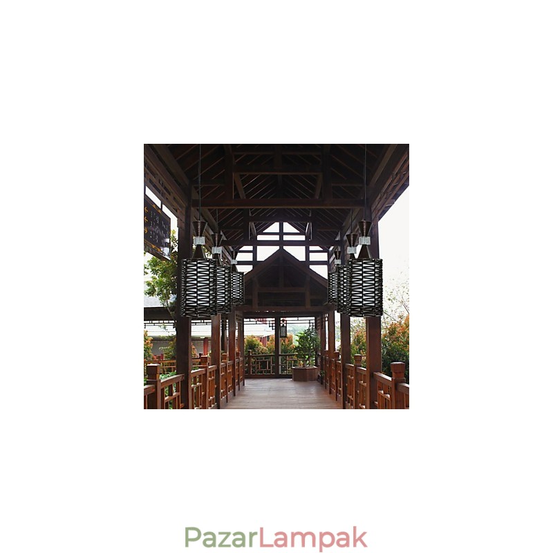 A bot kézzel szőtt egyéni kreatív művészeti csepplámpa lámpa