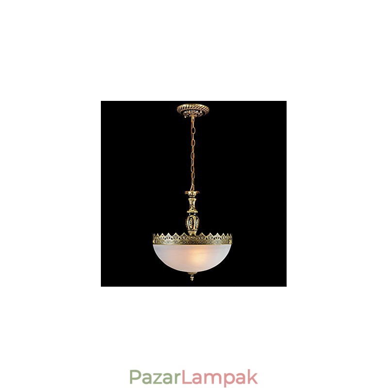 Hagyományos klasszikus Vintage Retro bronz fém függőlámpa