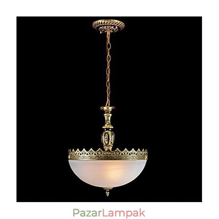Hagyományos klasszikus Vintage Retro bronz fém függőlámpa Hagyományos klasszikus Vintage Retro bronz fém függőlámpa