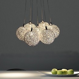 Modern, modern mini stílusú, galvanizált fém függőlámpa