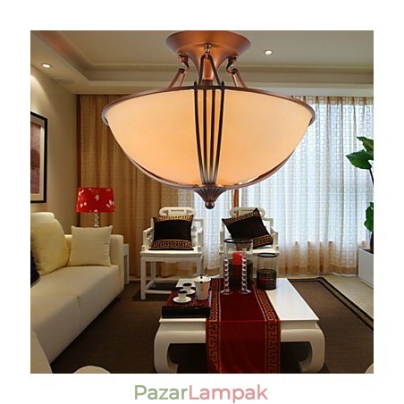 Rusztikus Lodge Vintage mini stílusú festmény fém függőlámpa