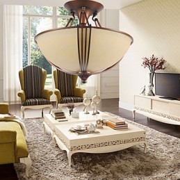 Rusztikus Lodge Vintage mini stílusú festmény fém függőlámpa