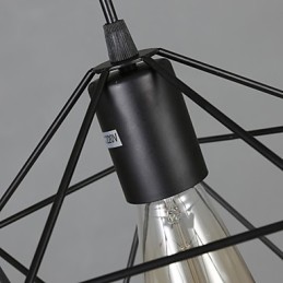 Geometrikus vonalú gyémánt kovácsoltvas csillár függőlámpa, modern kortárs
