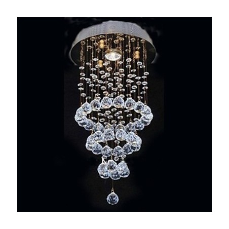 Modern, modern kristályból galvanizált fém süllyesztett tartó