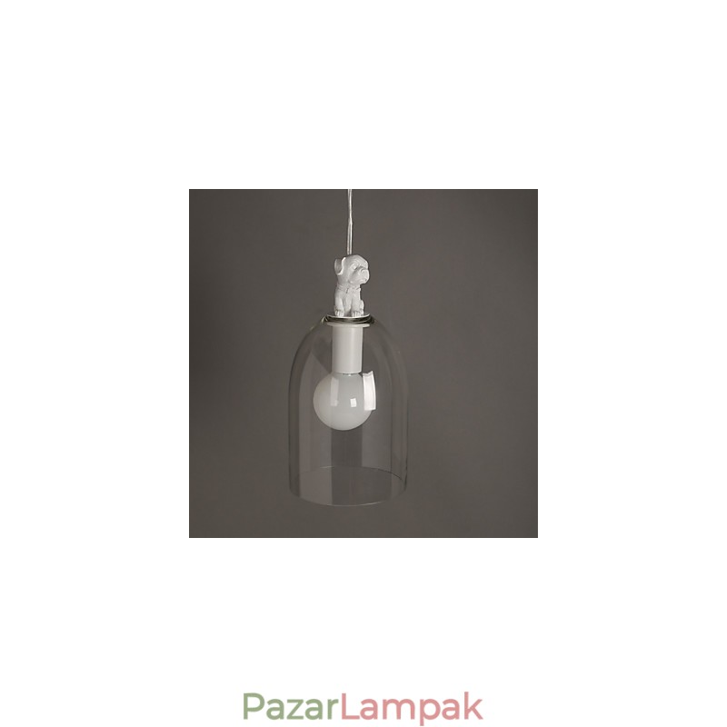 A Cartoon Dog Droplight Taipei Rural Glass Individuality Kreatív kis csepplámpás lámpa