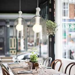 A Cartoon Dog Droplight Taipei Rural Glass Individuality Kreatív kis csepplámpás lámpa