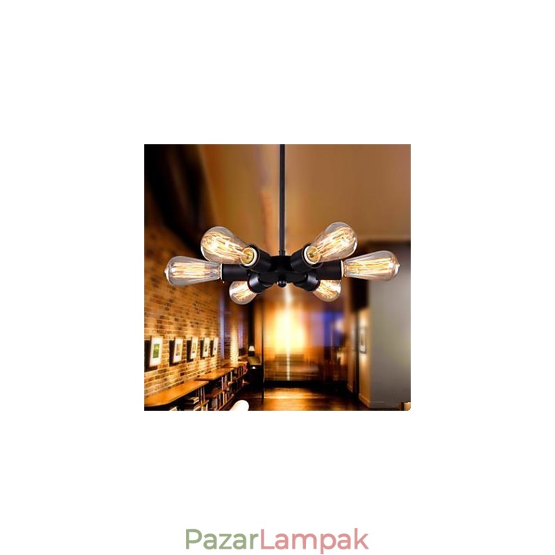 American Country Industrial Wind Hatfejű óriáskerék Droplight
