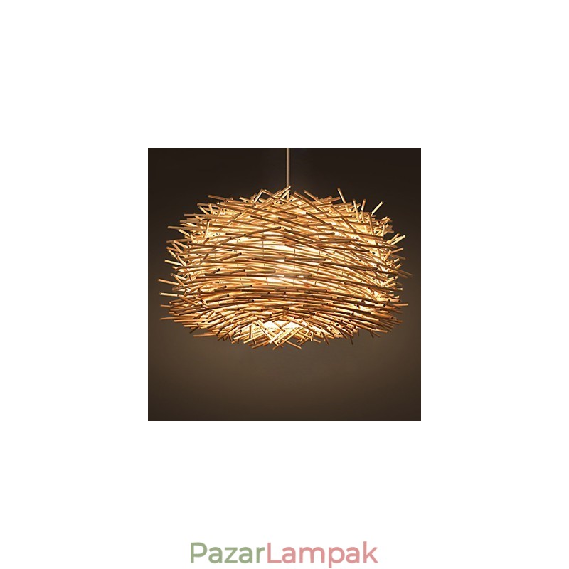 Európai és amerikai sűrű rattan szövésű csillár