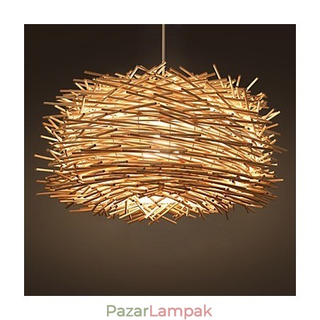 Európai és amerikai sűrű rattan szövésű csillár