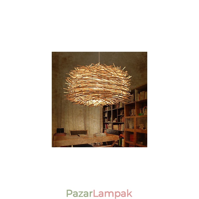 Európai és amerikai sűrű rattan szövésű csillár