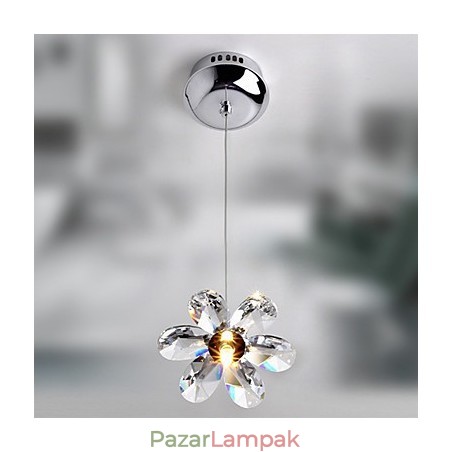 Modern, modern kristály mini stílusú, galvanizált függőlámpa Modern, modern kristály mini stílusú, galvanizált függőlámpa