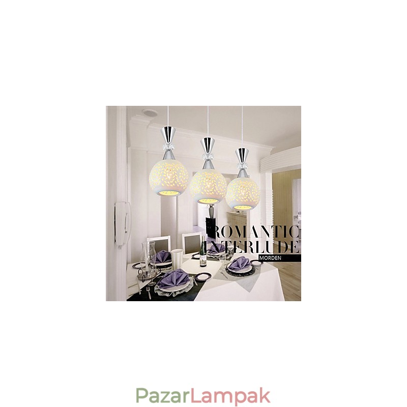 3 fejes függőlámpa Modern kortárs fém