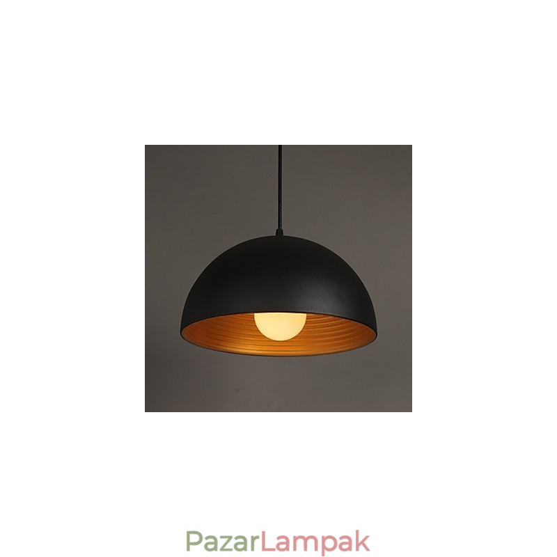 Kreatív lámpa, kerek kéményes csepplámpa Kovácsoltvas karakteres ételek csillár fekete-fehér