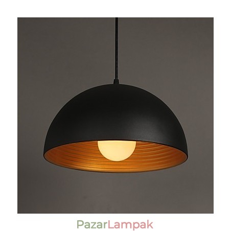 Kreatív lámpa, kerek kéményes csepplámpa Kovácsoltvas karakteres ételek csillár fekete-fehér