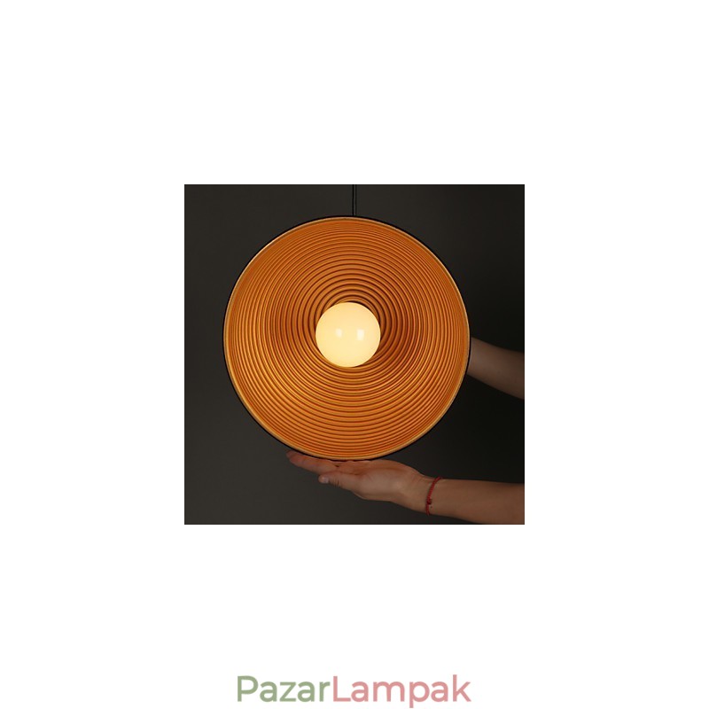 Kreatív lámpa, kerek kéményes csepplámpa Kovácsoltvas karakteres ételek csillár fekete-fehér