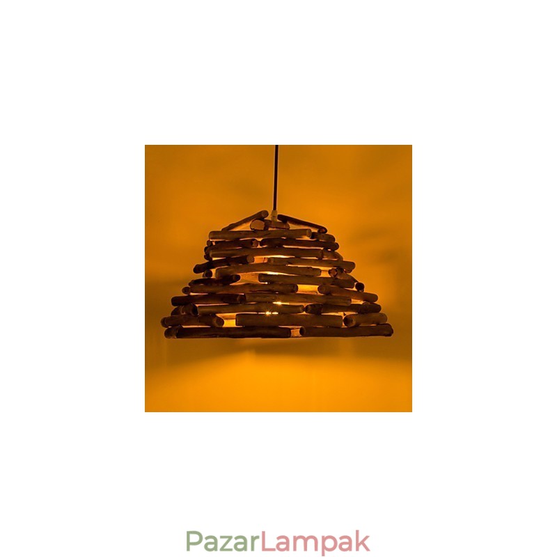 Retro klasszikus fa mennyezeti lámpák Egyszerű függőlámpák Cafe függőlámpa
