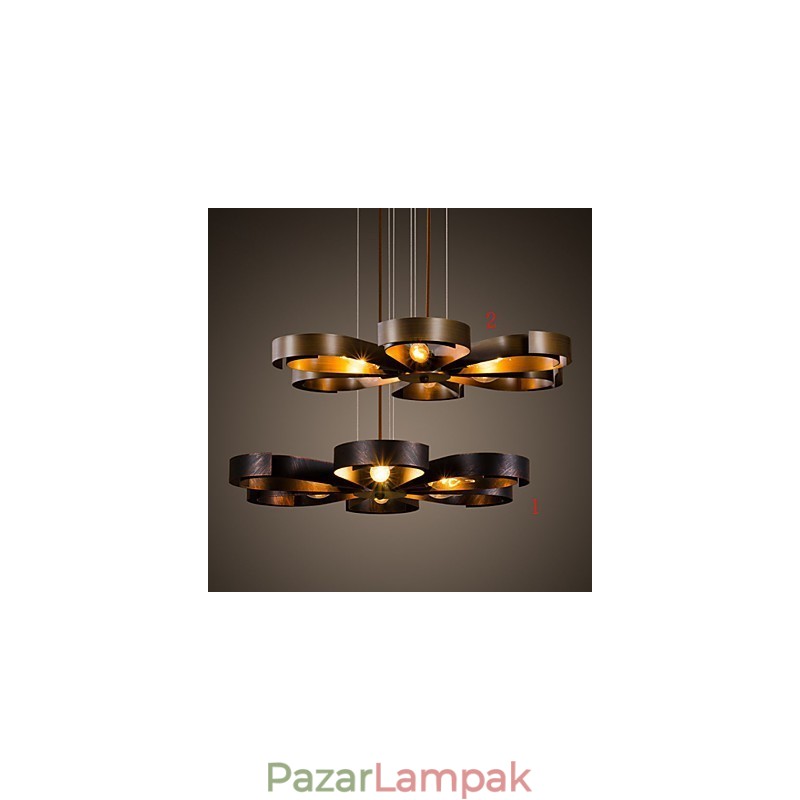 Retro klasszikus fém mennyezeti lámpák Egyszerű függőlámpák Cafe függőlámpa