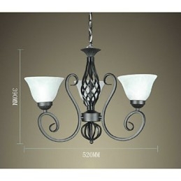 Jane The Chandelier szerződtetett Kovácsoltvas Kreatív európai stílusú dekoratív világító lámpák