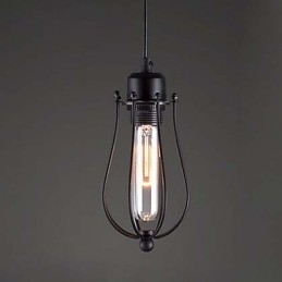 Apró ketrecek droplight Edison ételek függőlámpája a helyreállítási módok fényében Chandelier cafe