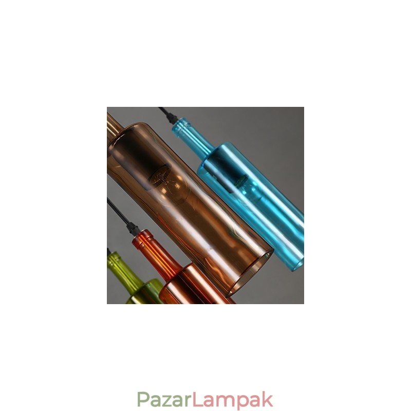 Diffúz fény színe az ókori módszereket helyreállító palack csepplámpás függőlámpa