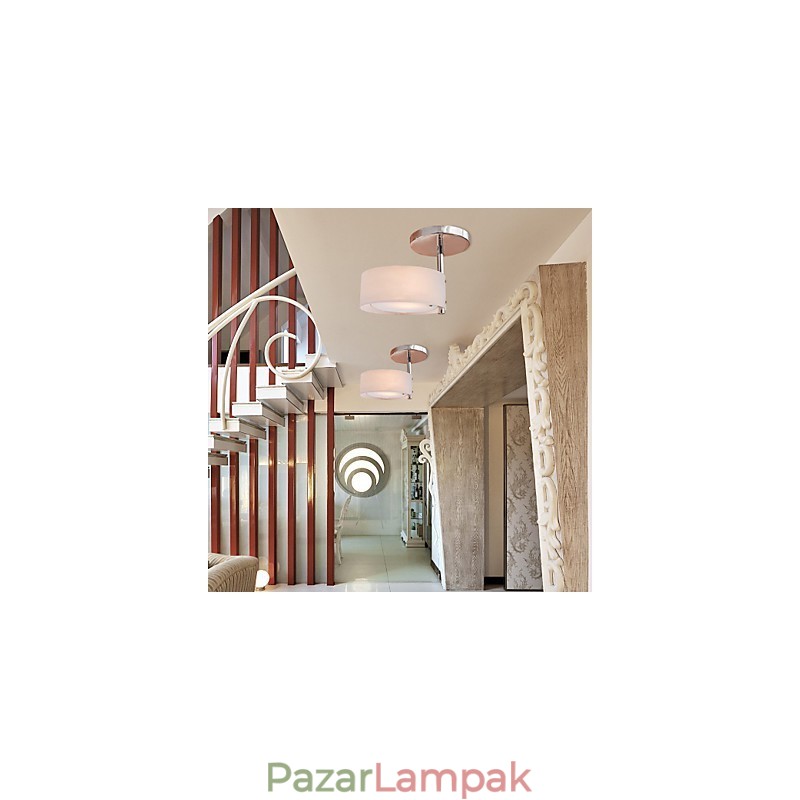 Modern, modern mini stílusú króm fémcsillár süllyesztett garázs