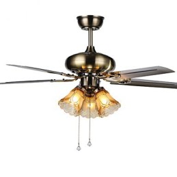 Mennyezeti ventilátorok Luxe Eco modern mennyezeti ventilátor könnyű 42 hüvelykes lapátokkal szálcsiszolt acél felülettel