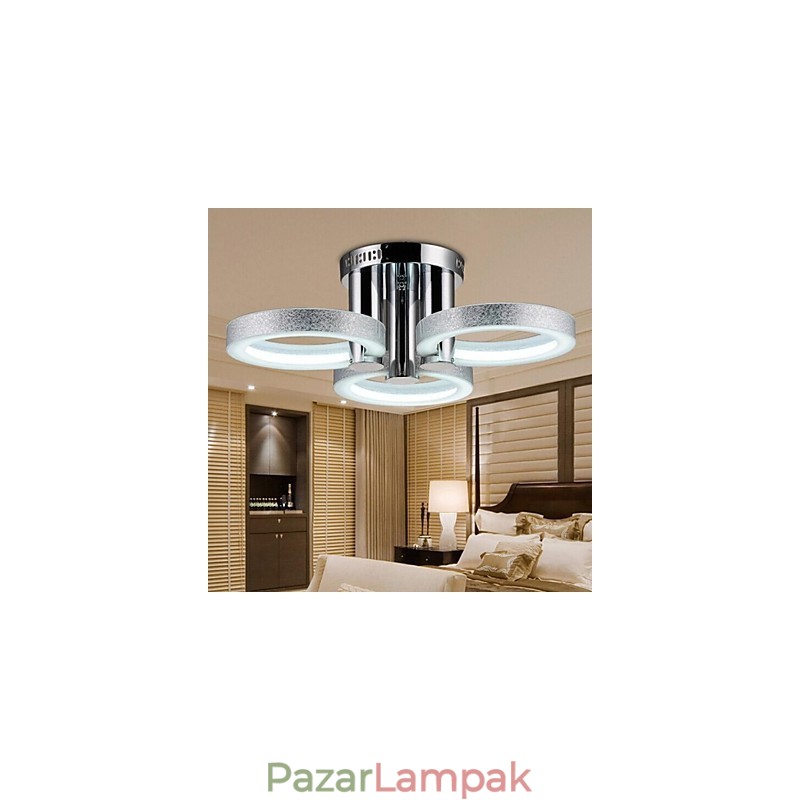 Csillár Modern ezüst 3 lámpák