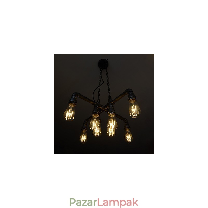 A tetőtéri lámpát a kreatív ipari szél szerepeként játsszák az ókori módszerek helyreállítása vezetékes cseppfényben