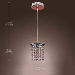 Modern, modern kristály mini stílusú, galvanizált függőlámpa