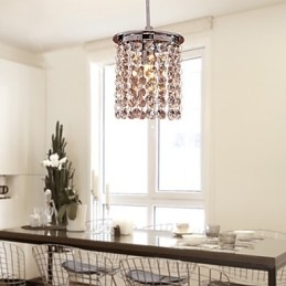 Modern, modern kristály mini stílusú, galvanizált függőlámpa