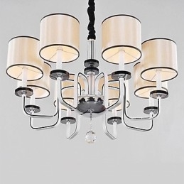 Modern modern kristály króm fém csillár