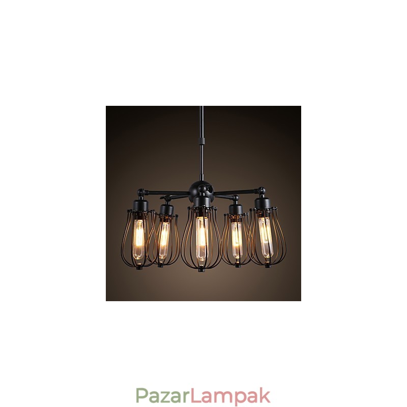 Retro klasszikus fém mennyezeti lámpák Egyszerű függőlámpák Cafe függőlámpa