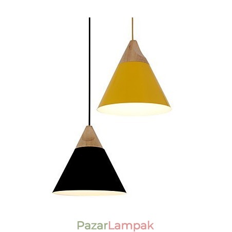 Mini Artistic kúpos függőlámpa 1 Világos Mordern Simplicity Befejezés Fekete-fehér Sárga Alumínium és Fa csepplámpa Mini Artistic kúpos függőlámpa 1 Világos Mordern Simplicity Befejezés Fekete-fehér Sárga Alumínium és Fa csepplámpa