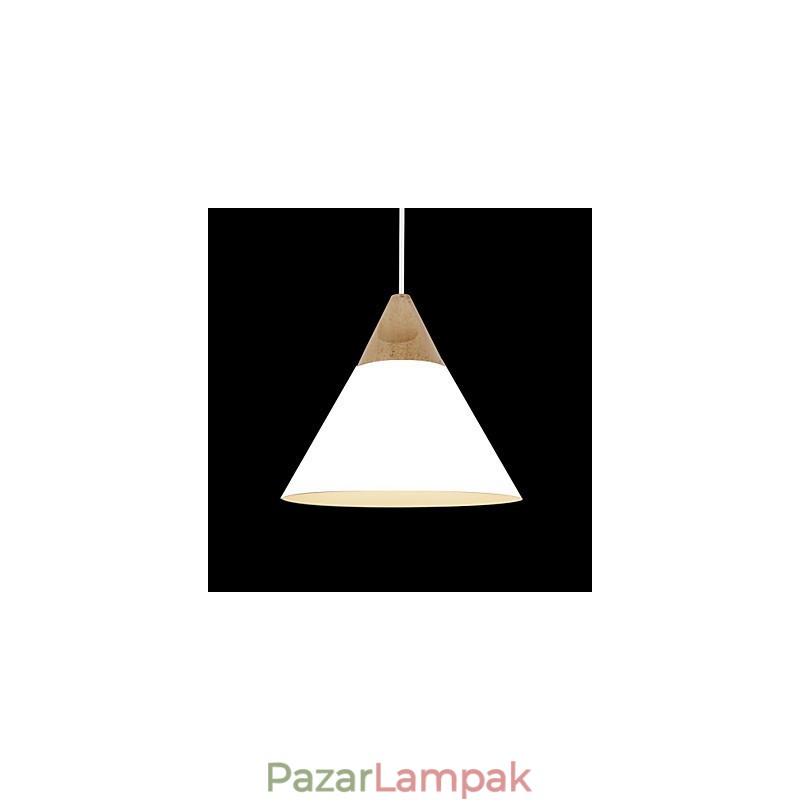 Mini Artistic kúpos függőlámpa 1 Világos Mordern Simplicity Befejezés Fekete-fehér Sárga Alumínium és Fa csepplámpa