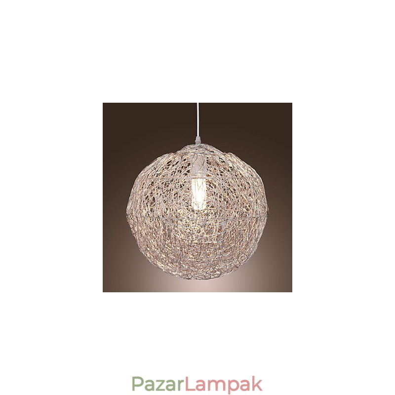 Modern modern Globe mini stílusú króm függőlámpa