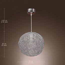 Modern modern Globe mini stílusú króm függőlámpa