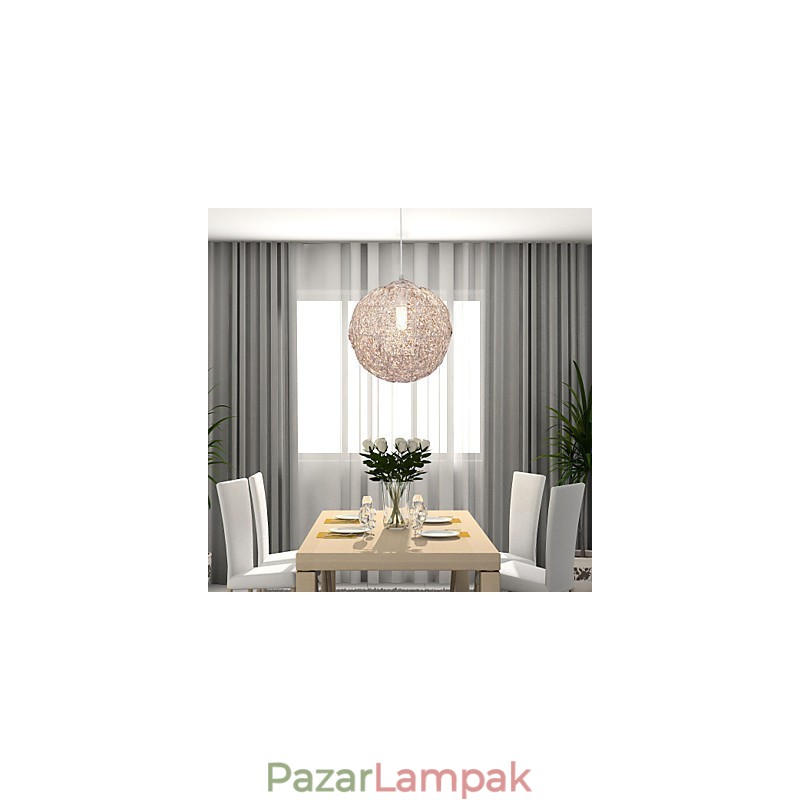 Modern modern Globe mini stílusú króm függőlámpa