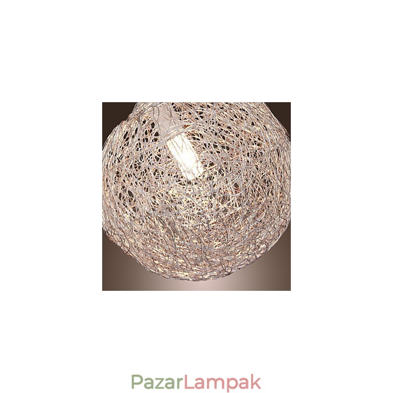 Modern modern Globe mini stílusú króm függőlámpa
