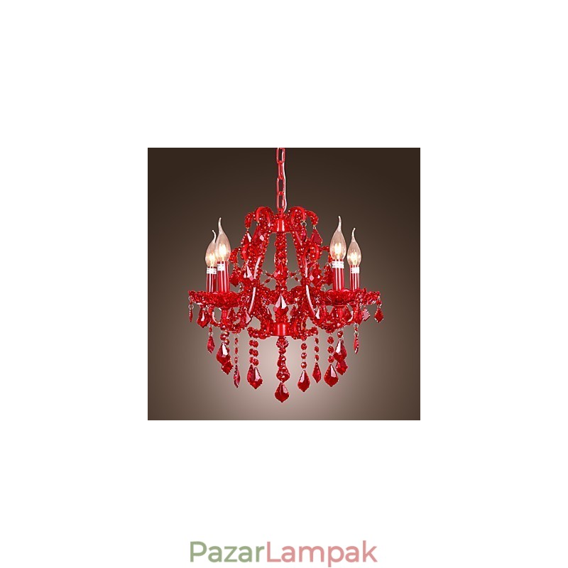 Modern modern kristály króm fém csillár