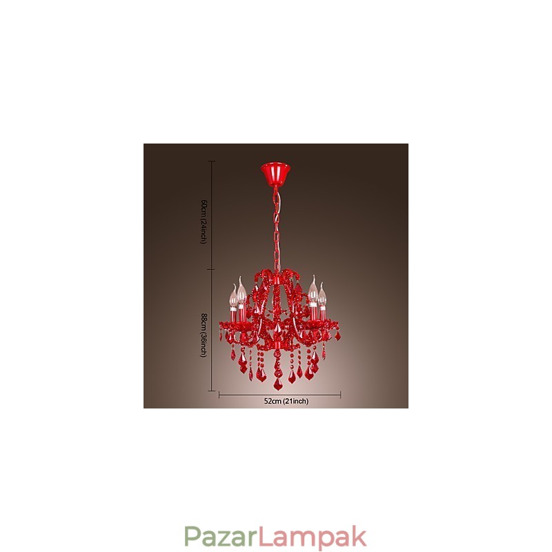 Modern modern kristály króm fém csillár