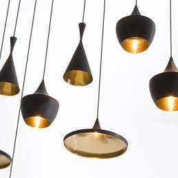 Mini stílusú festmény fém függőlámpa